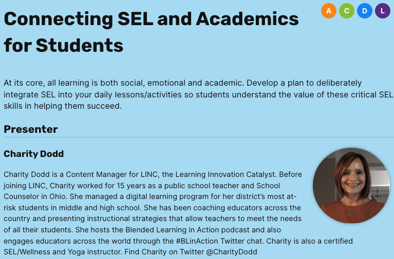 Connecting SEL and Academics for Students
