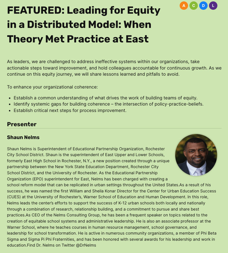 Leading for Equity in a Distributed Model - When Theory Met Practice at East