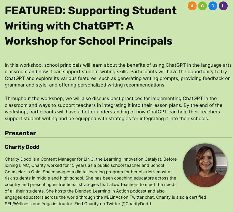 Supporting Student Writing with ChatGPT - A Workshop for School Principals