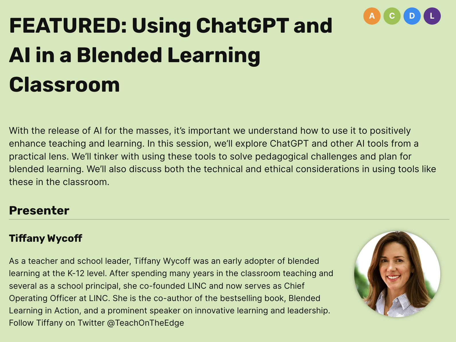 Using ChatGPT and AI in a Blended Learning Classroom